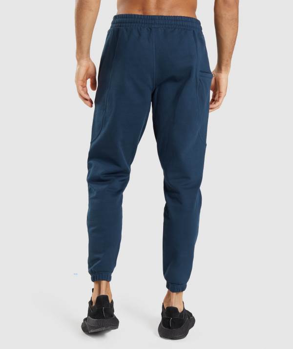 Panske Joggers Gymshark Essential Oversized Námornícka Modrá | TD2719506